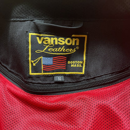 Vanson Leathers Motorcycle Mesh Racing Jacket - S