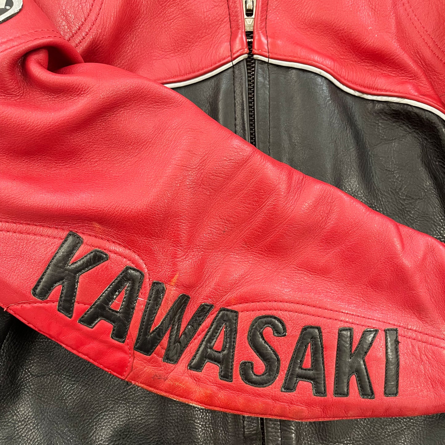 Vanson Leathers Kawasaki Bart Motorcycle Racing Jacket - L