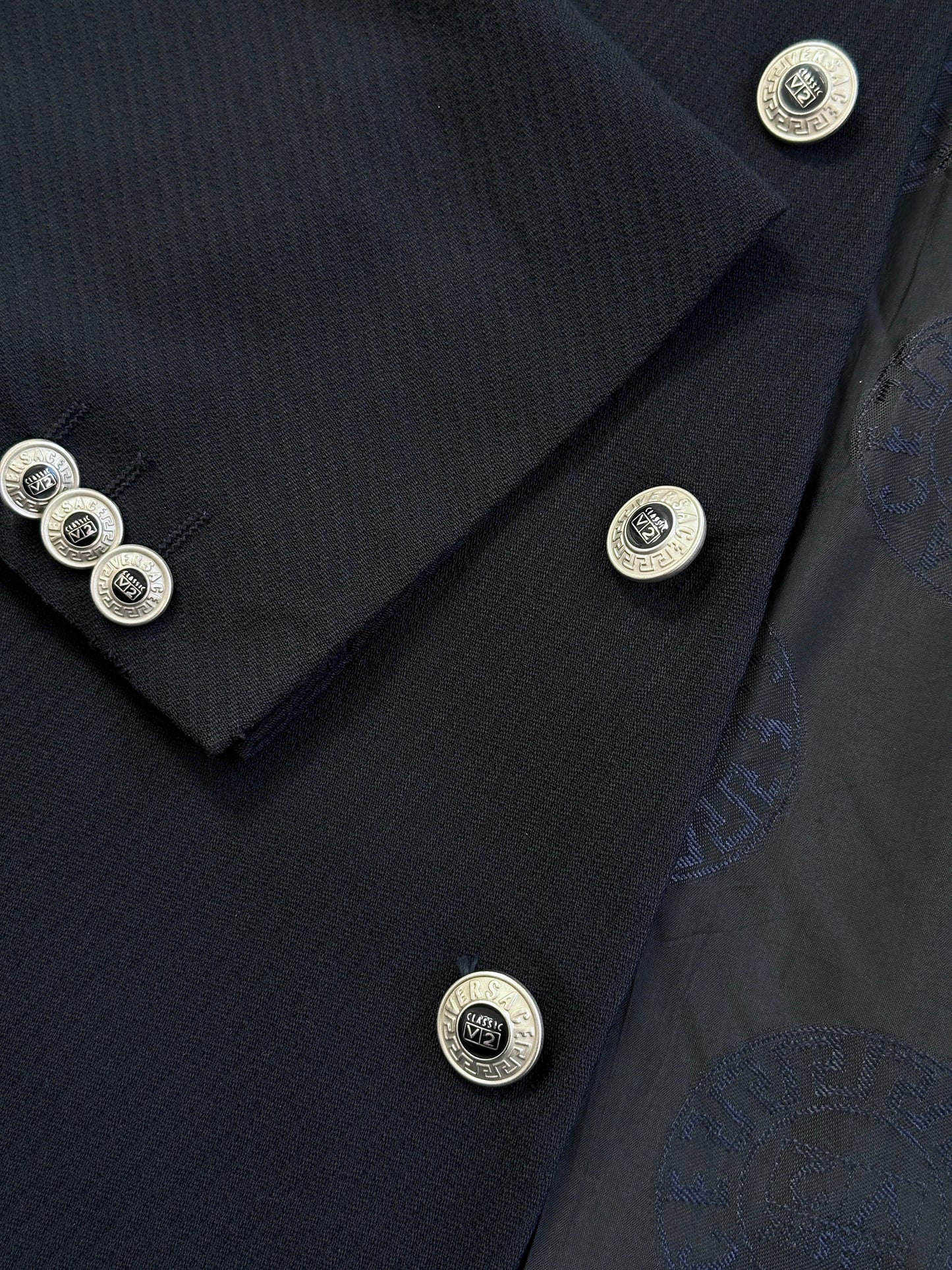 Versace Classic V2 1990s Bespoke Button Single Breasted Blazer - 42R/XL