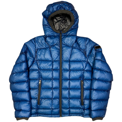 Dolce & Gabbana Square Stitch Puffer Jacket In Blue ( M )