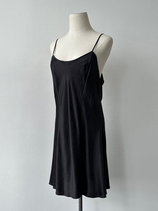 Vintage 2000s Pure Silk Minimal Slip Dress - L