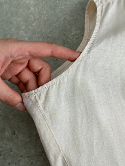 Max Mara Weekend Pure Linen Sleeveless Shirt - M/L