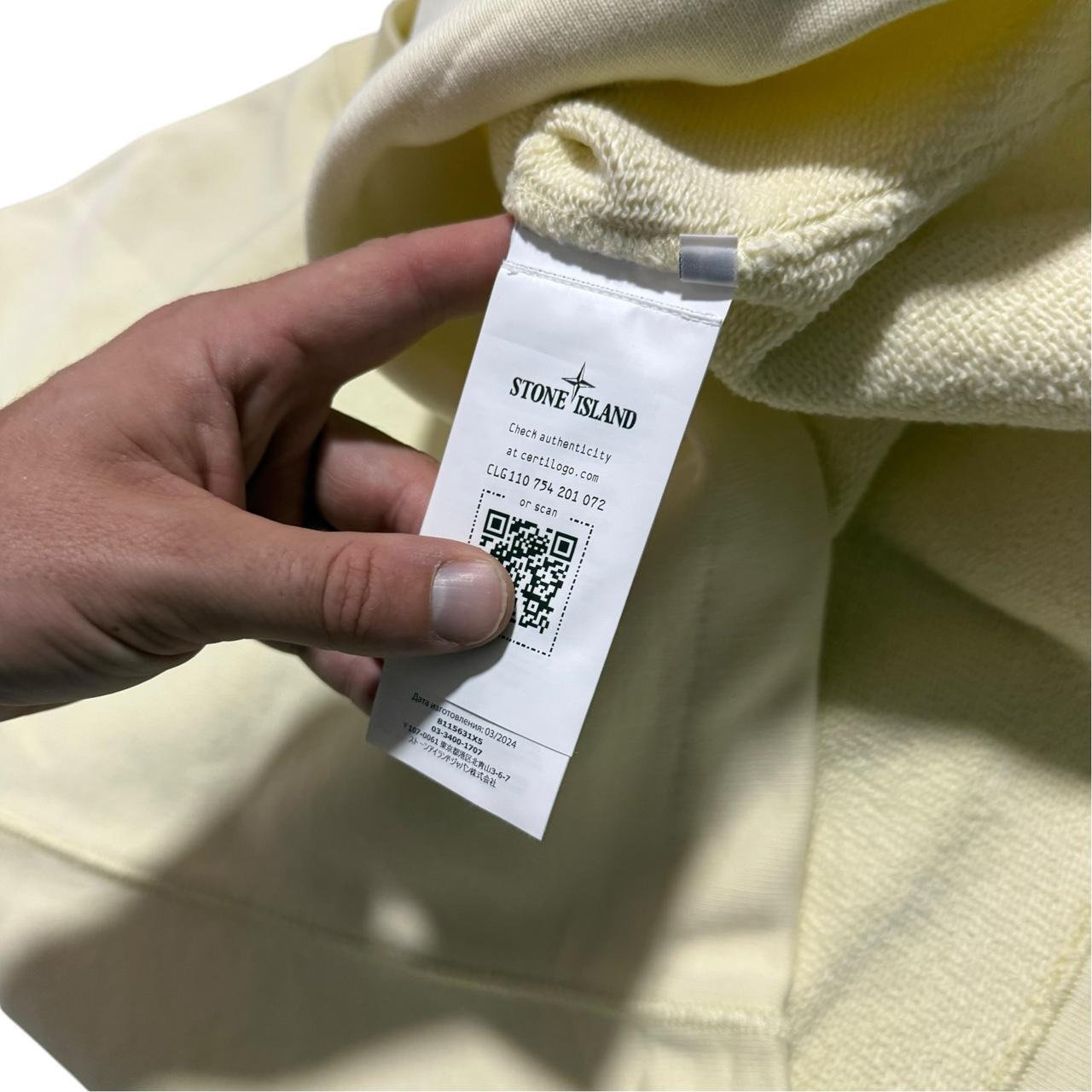 Stone Island Pullover Reflective Marina crewneck | Large, Beige
