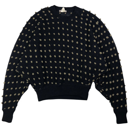 Vintage 1980S Issey Miyake Batwing Bobble Knit Jumper Size L