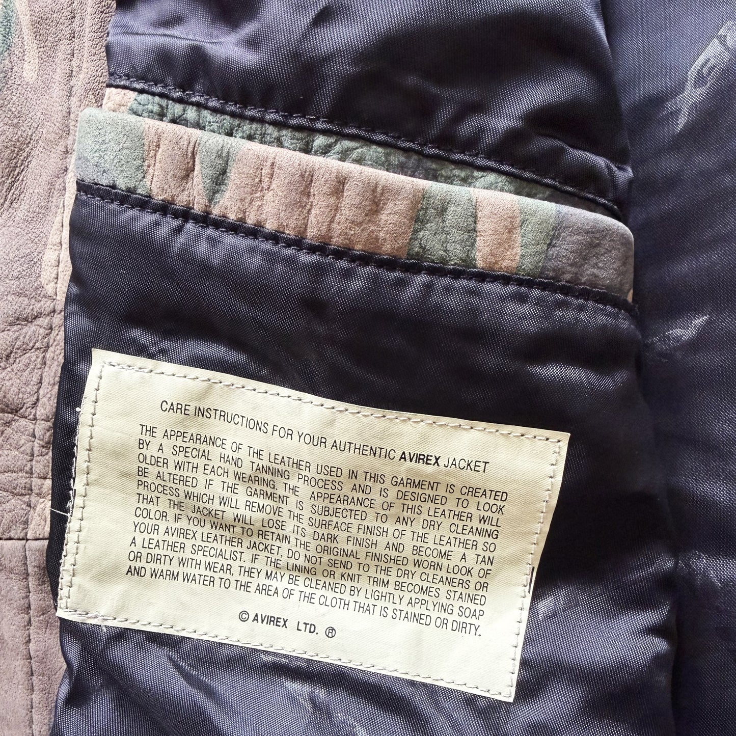 Avirex Camouflage Leather Trucker Jacket - XL | XL, Camo