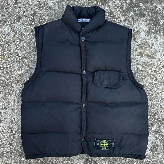 A/W 1994 Black Satin Goose Down Gilet