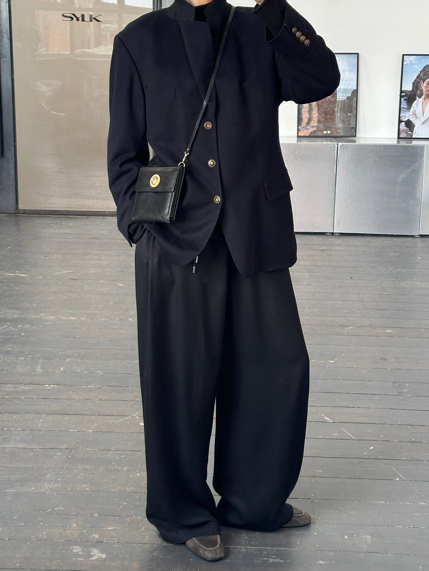 Vintage 1990s Pure Cashmere Single Breasted Blazer - 42R/L