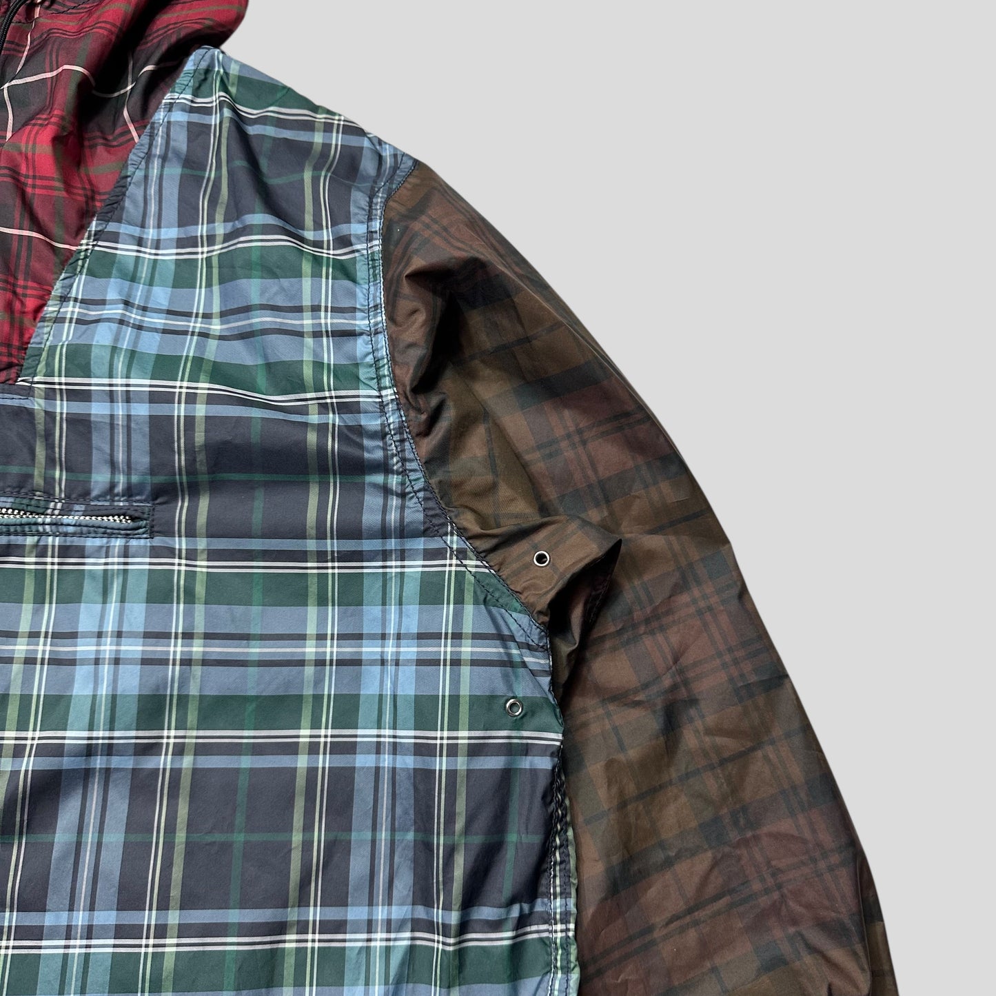 Comme Des Garçons SHIRT 2012 Runway Plaid Panelled Nylon Anorak - S/M