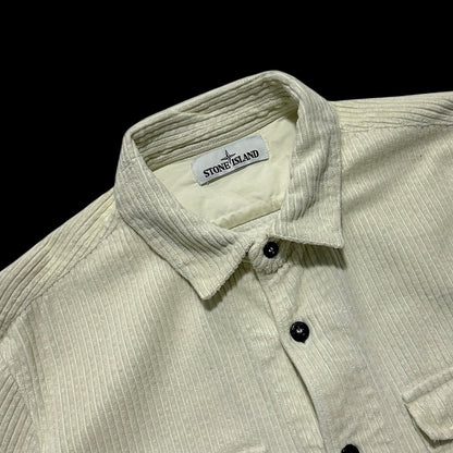 Stone Island Thick Corduroy Button Up Shirt