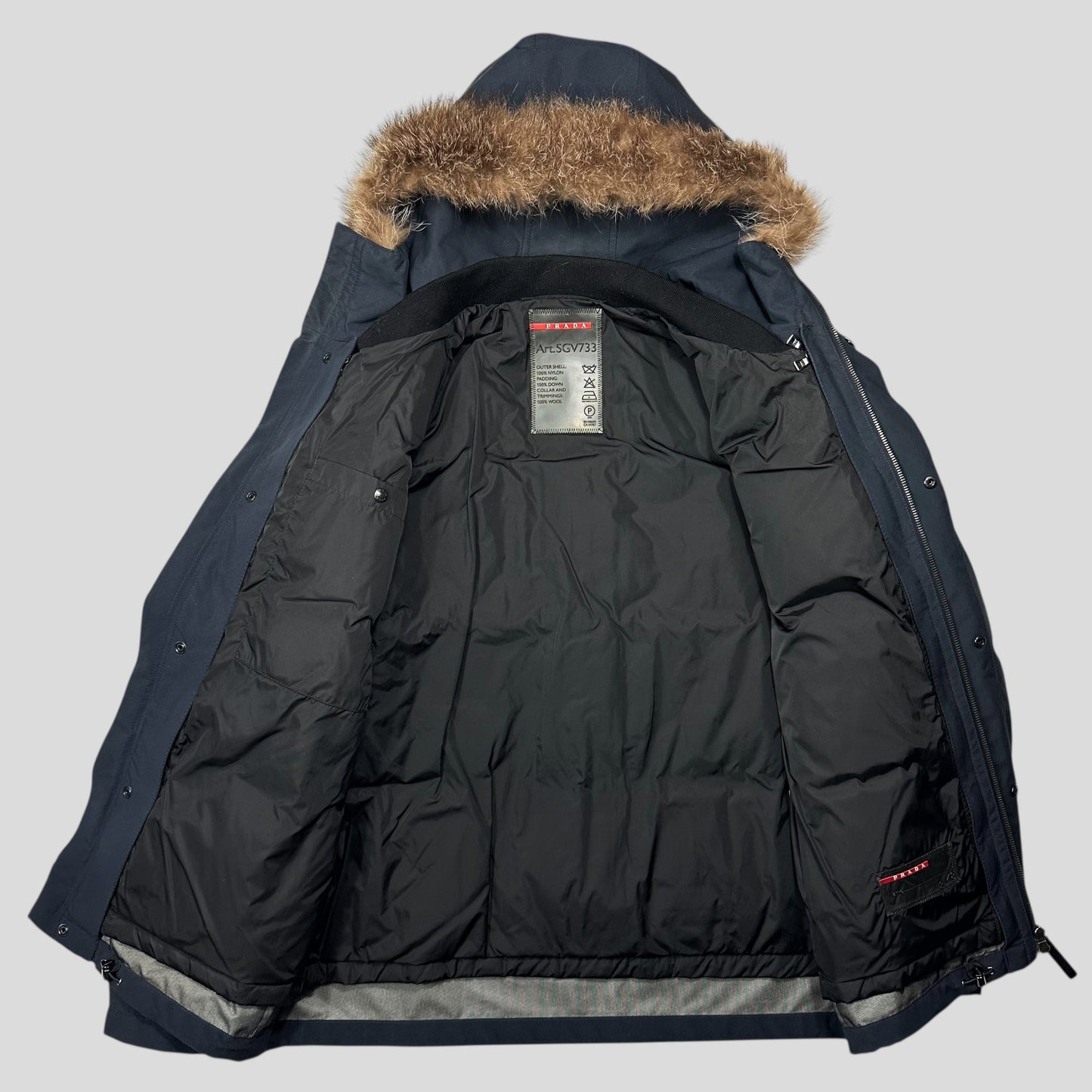 Prada Sport 2006 3 in 1 Racoon Fur Goretex Jacket + Puffer - IT48 (M)