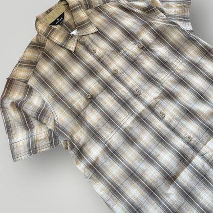 Snow Peak Plaid Check Cotton Shirt M