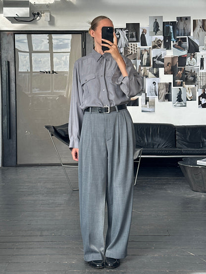 Vintage 1990s Relaxed Pure Silk Shirt - L