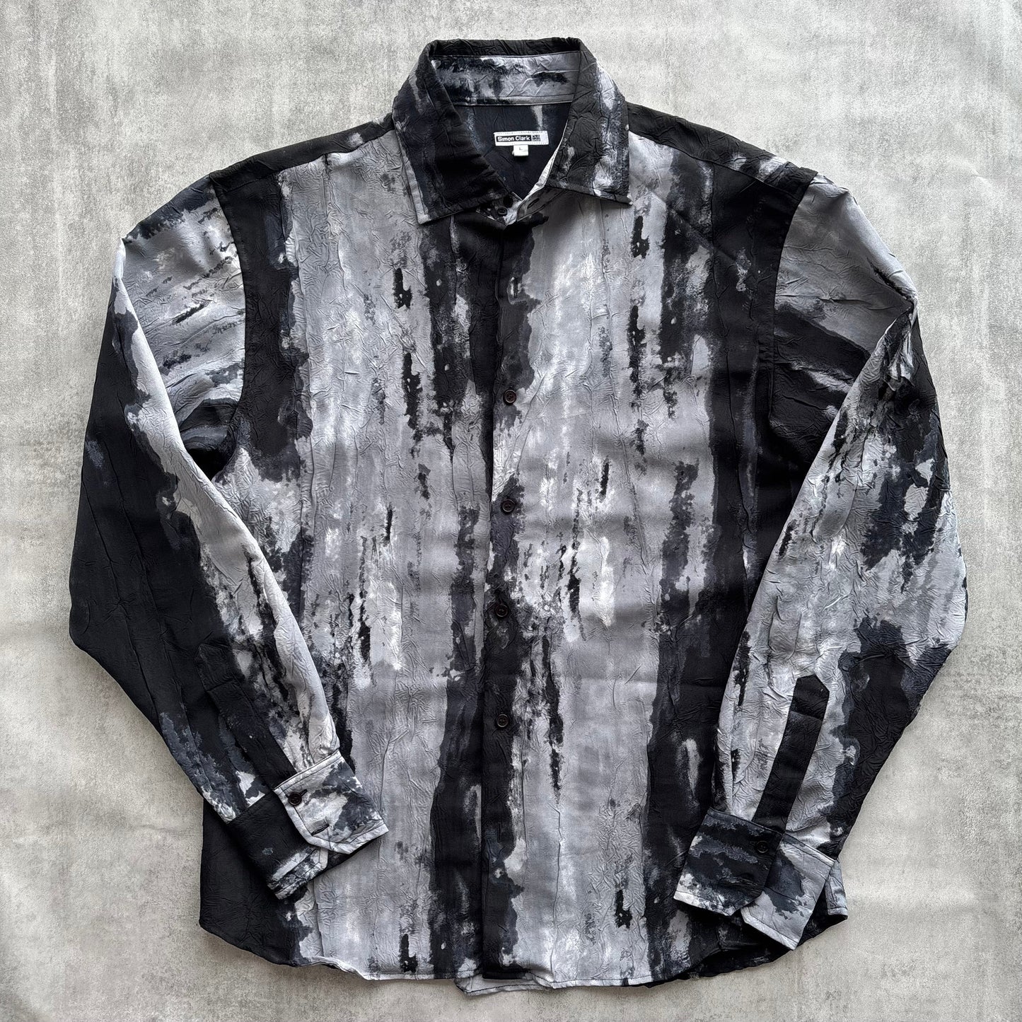 VINTAGE PAINT SHIRT | O/S, Black and Grey