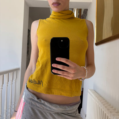2000s Miss Sixty top | Yellow, Tan