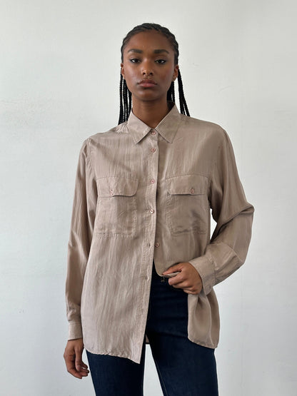 Vintage 1990s Pure Silk Shirt - M/L