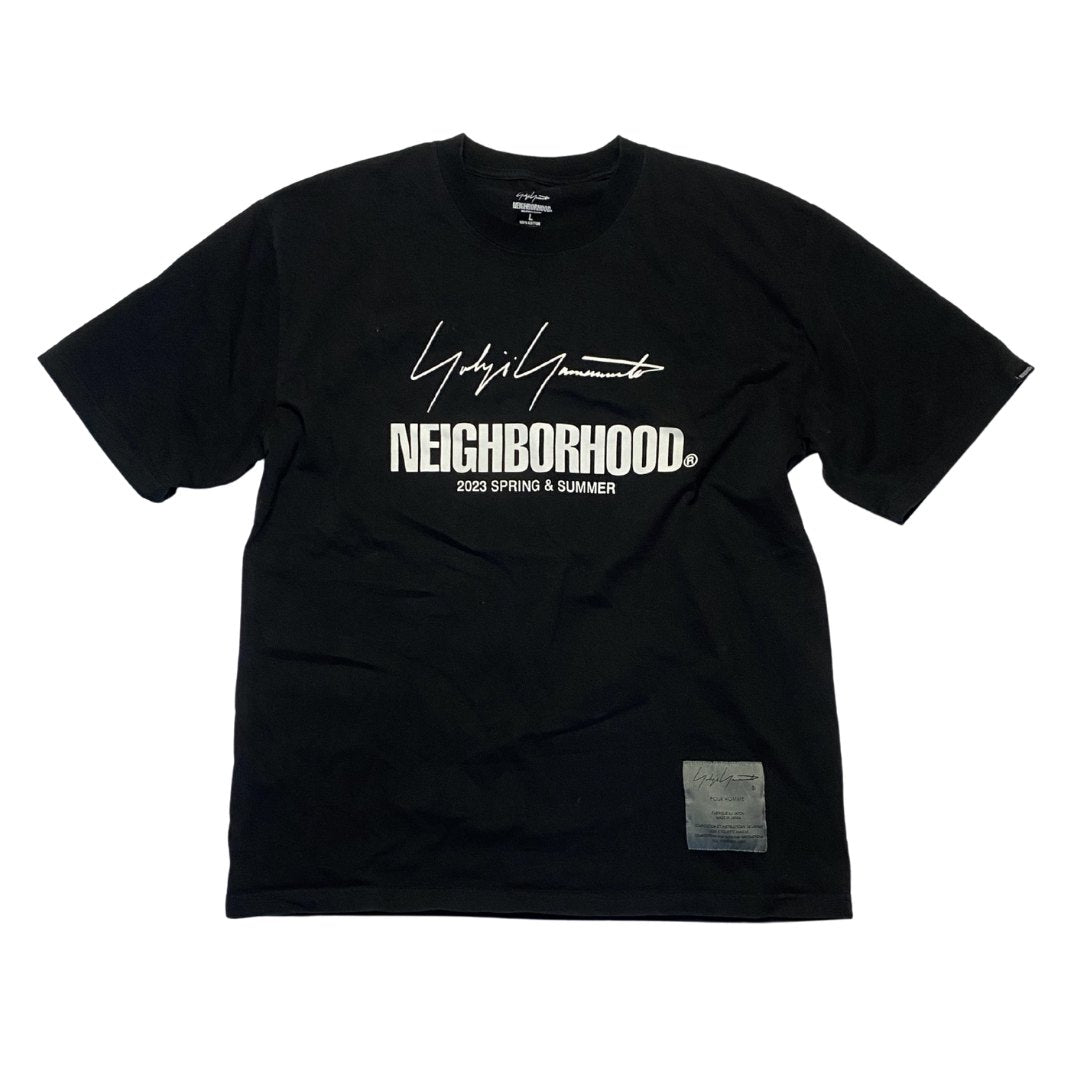 Vintage YOHJI YAMAMOTO X NEIGHBORHOOD SS23 TEE - L | Large, Black