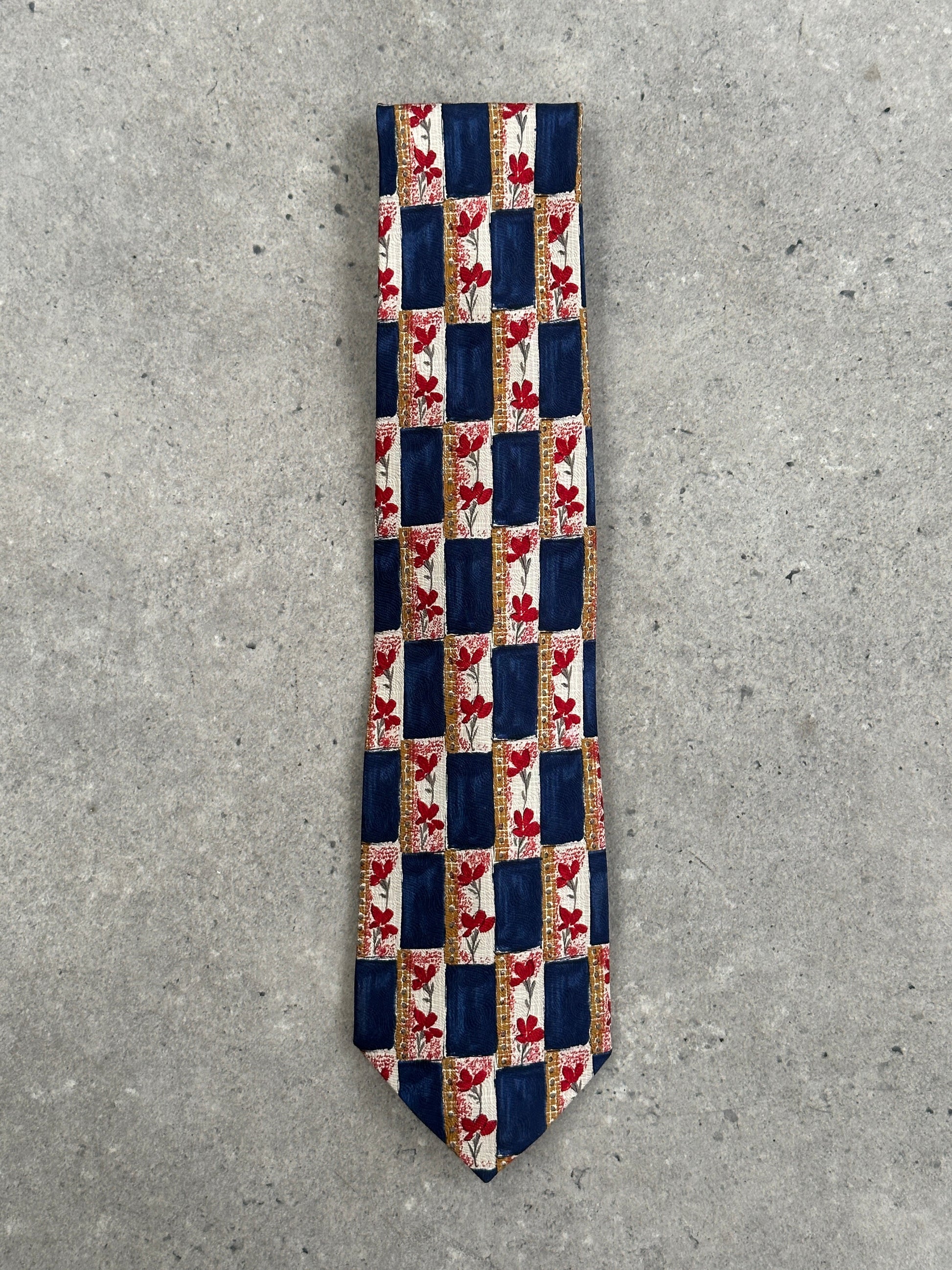 Yves Saint Laurent 1990s Pure Silk Logo Tie