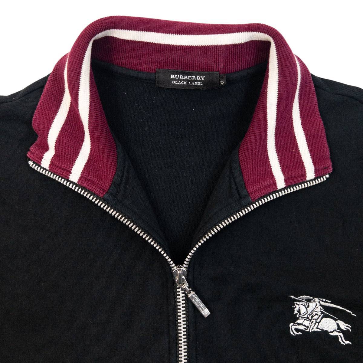 Vintage 2000s Burberry Black Label Zip Up Sweatshirt Size M | Medium, Multicoloured