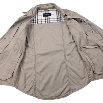 Vintage Burberry Black Label Nova Check Cuff Jacket Womens Size M