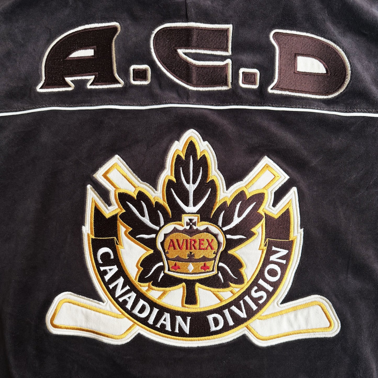 Avirex Velour Track Top 50th Anniversary Exclusive - L | Large, Brown