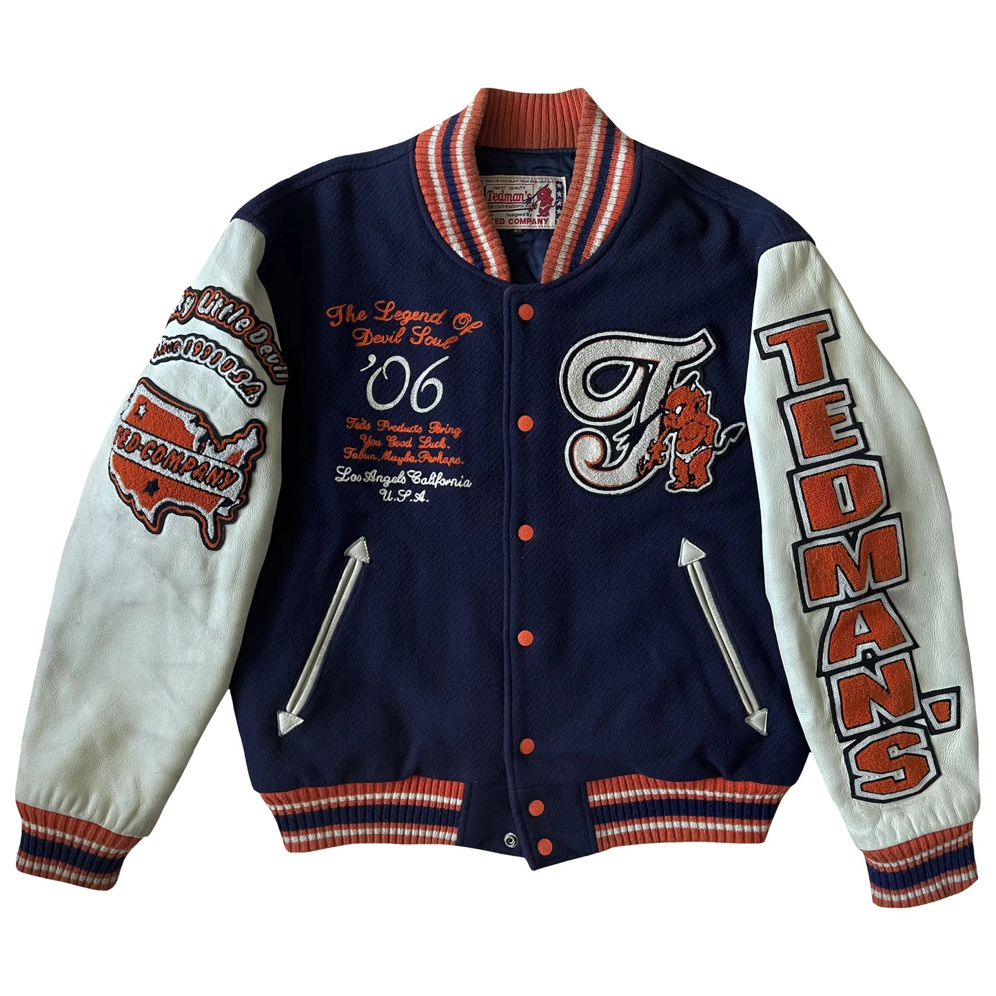 Tedman's 'Lucky Devil' Varsity Jacket - L
