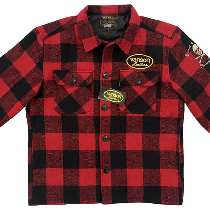 Vanson Leathers Buffalo Check Shirt Jacket