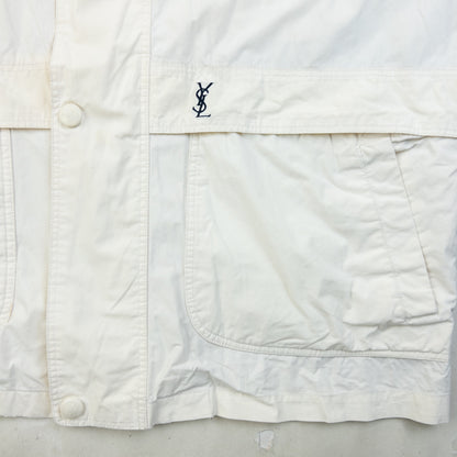 Vintage 90s YSL Yves Saint Laurent Zip Jacket Size L | Large, Red