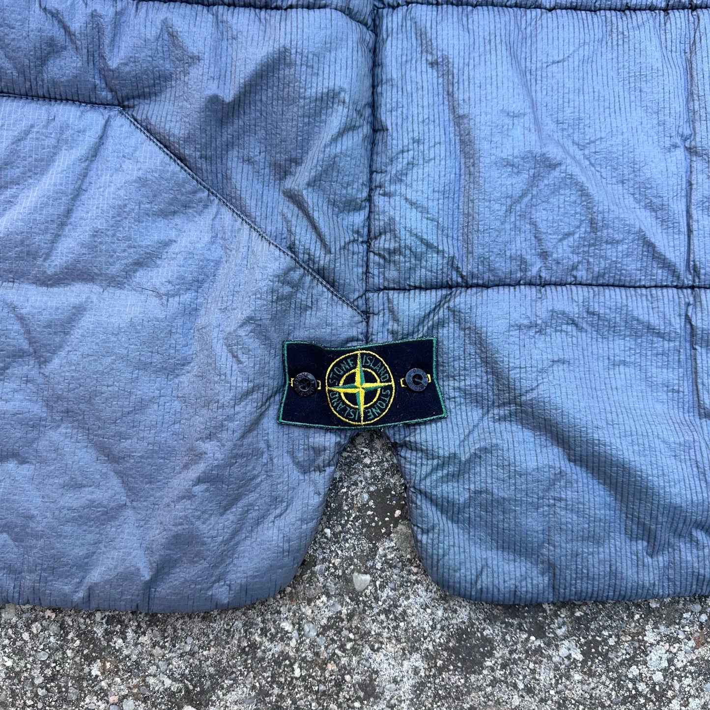 A/W 1995 Silver Nylon Ripstop Padded Gilet