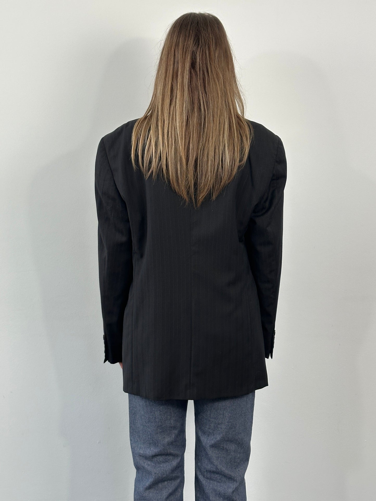 Armani Collezioni 2000s Pure Wool Pinstripe Blazer - 40R/L