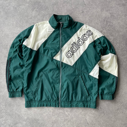 Adidas 1990s lightweight spellout shell jacket (L)