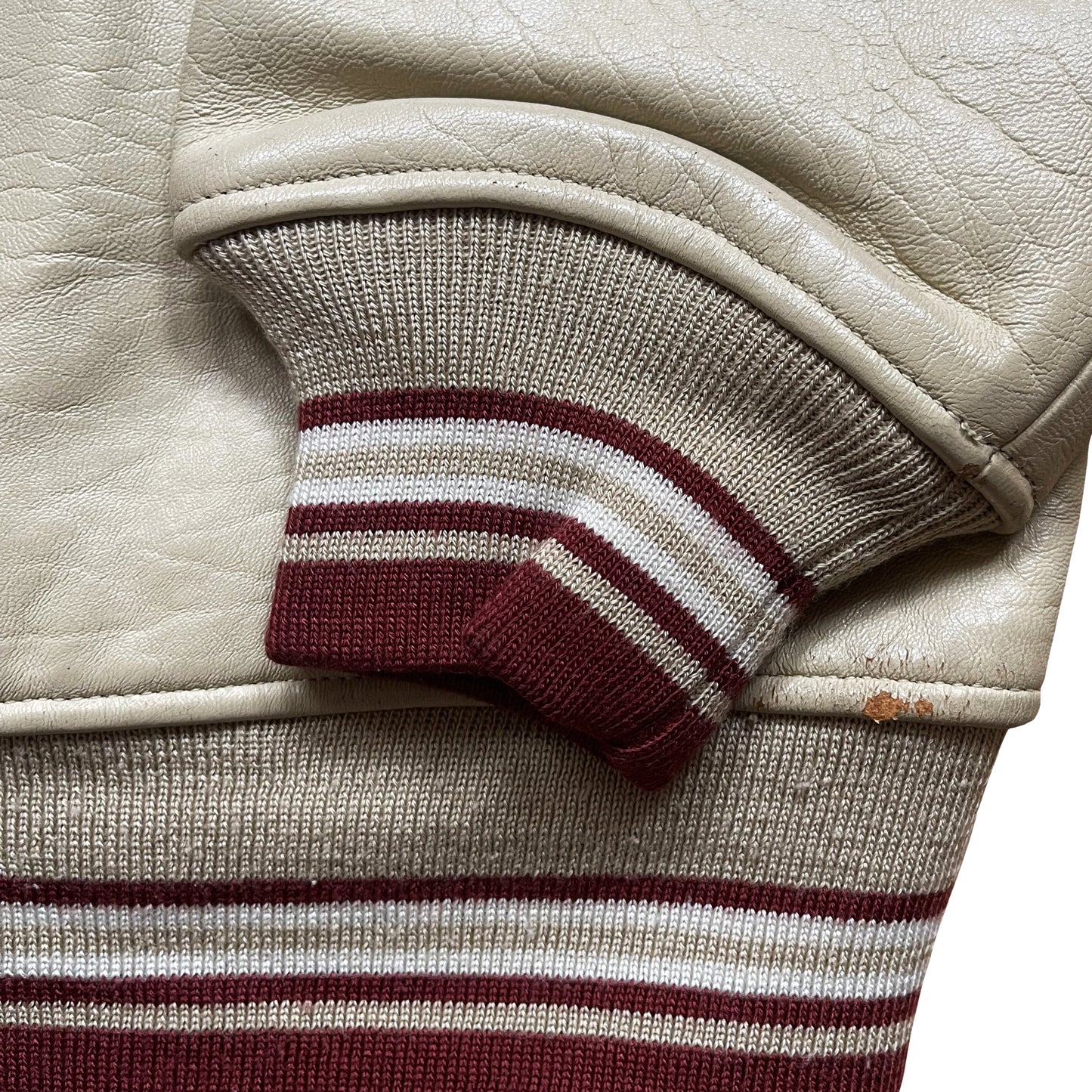 Avirex USA Leather Varsity Jacket - L / XL