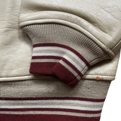 Avirex USA Leather Varsity Jacket - L / XL