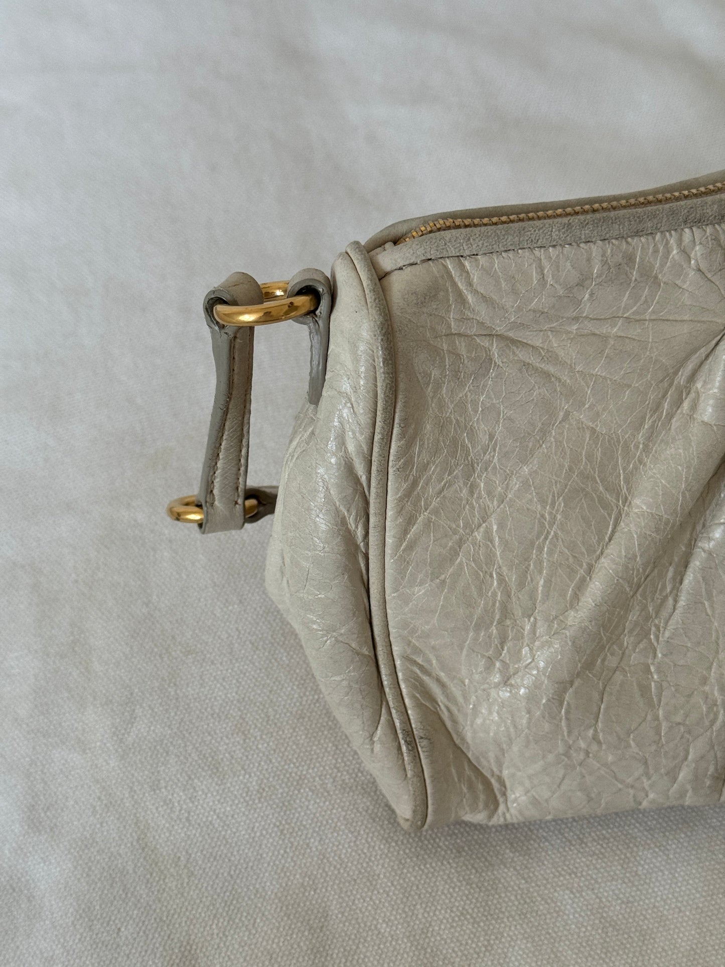 2010s Miu Miu Vitello Charm Mini Shoulder Bag | O/S, Gold