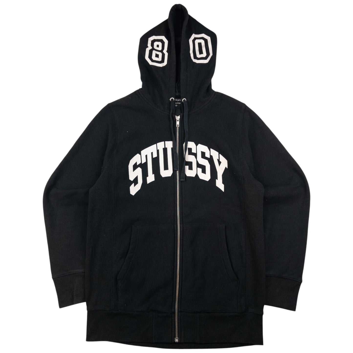 Vintage Stussy 80 Zip Up Hoodie Size S