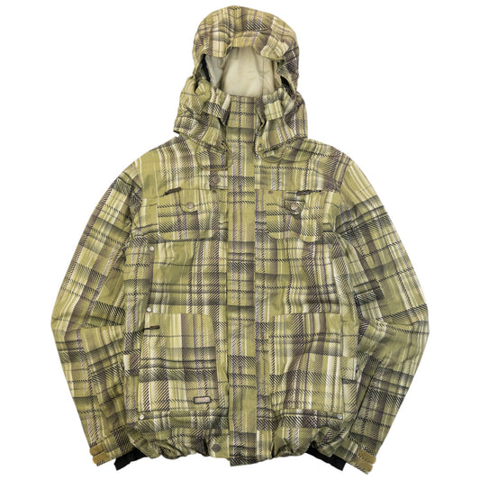 Vintage 2000s Oakley Pattern Zip Up Snowboarding Jacket Size S | Small, Green