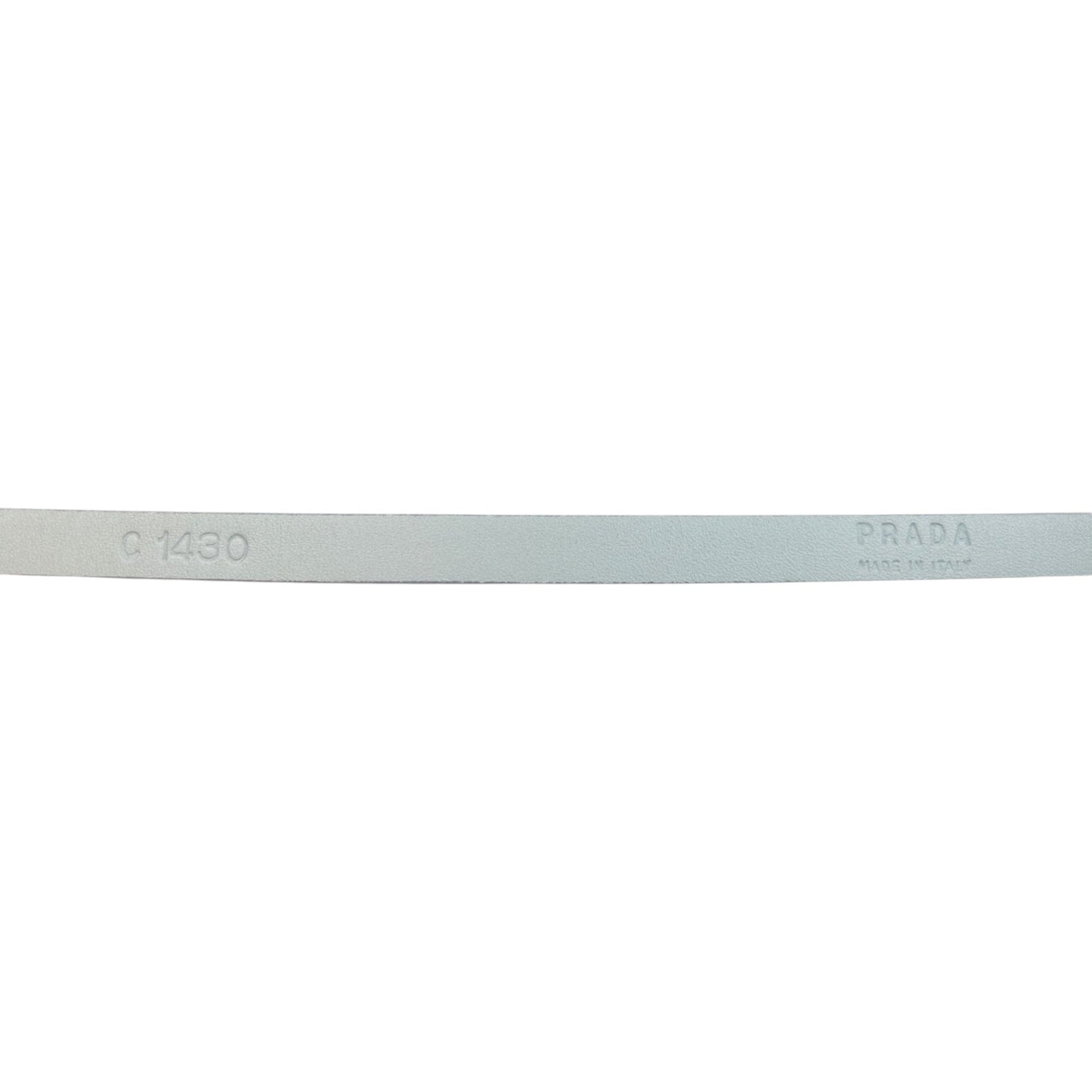 Vintage 2000s Prada Skinny Leather Belt Size W27 | O/S, Multicoloured
