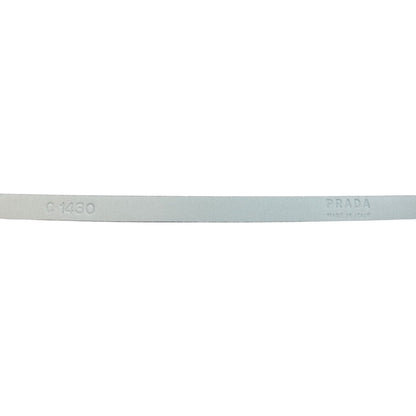 Vintage 2000s Prada Skinny Leather Belt Size W27 | O/S, Multicoloured