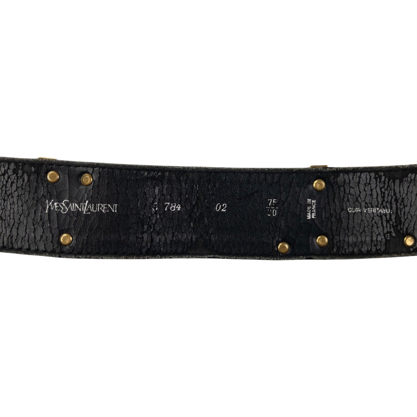Vintage YSL Yves Saint Laurent Leather Belt Size W28