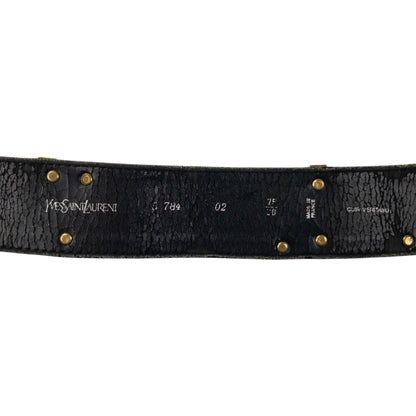 Vintage YSL Yves Saint Laurent Leather Belt Size W28