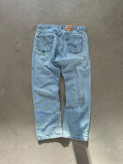 1997 Levi's 505 Painted Jeans - 38 x 29 | Default Title, Red