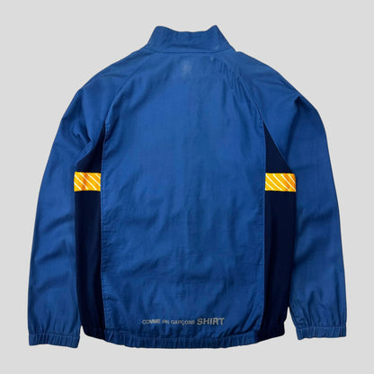 CDG SHIRT 00’s Mesh Panelled Technical Spellout Logo Jacket - M