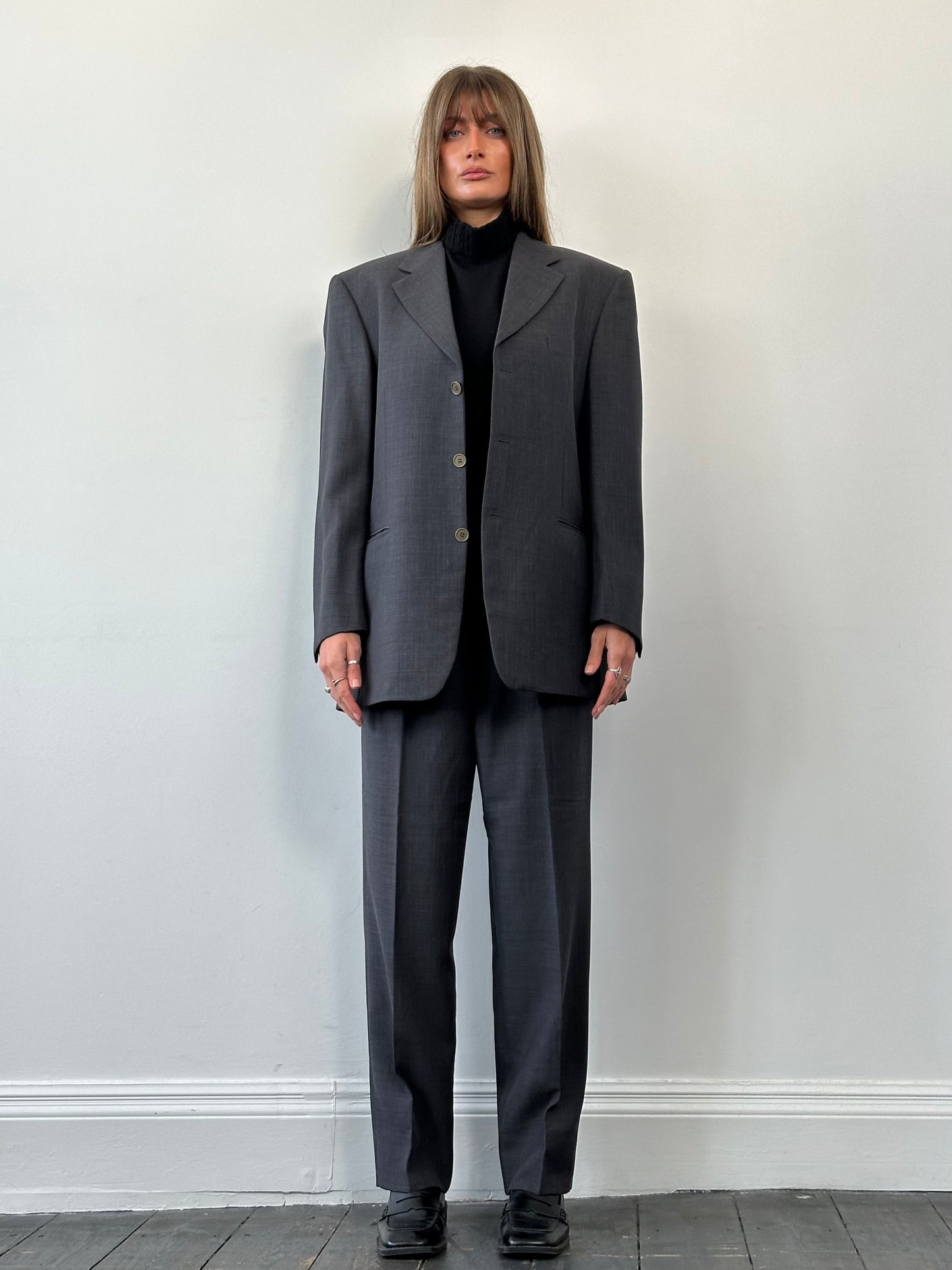 Yves Saint Laurent Wool Single Breasted Suit - 40R/W32