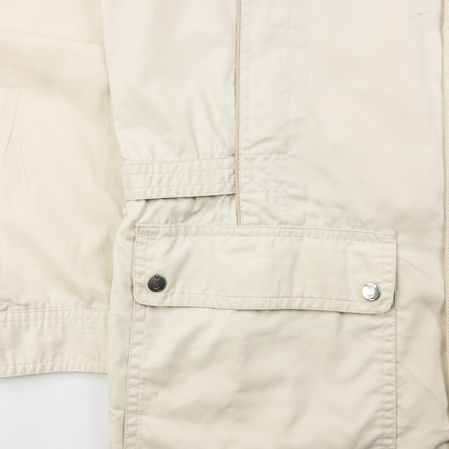 Vintage 80s YSL Yves Saint Laurent Zip Up Jacket Size M