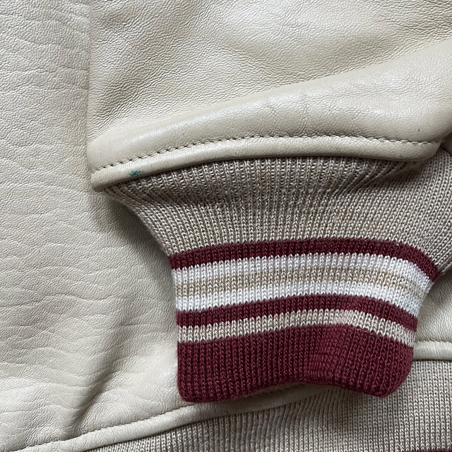 Avirex USA Leather Varsity Jacket - L / XL