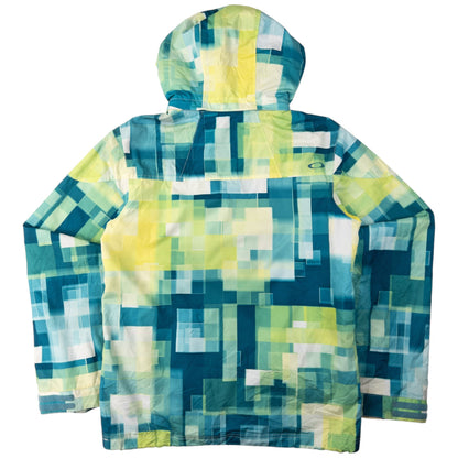 Vintage Oakley Geometric Zip Up Snowboarding Jacket Size S