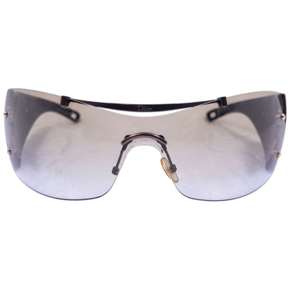 Vintage 2000s Dior Diorito Embossed Sunglasses | O/S, Brown