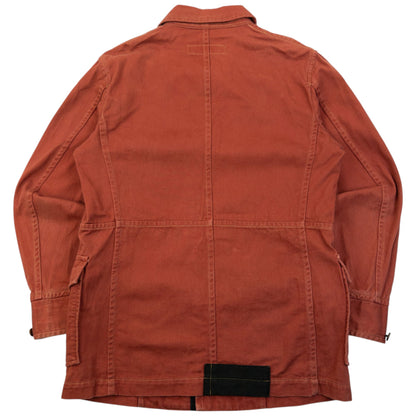 Vintage 2000s Comme Des Garçons HOMME Button Up Jacket Size M | Medium, Red