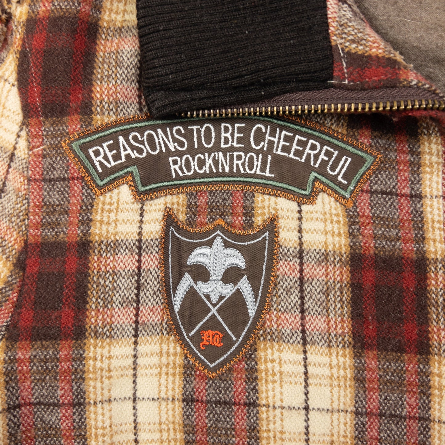 Vintage Katharine Hamnett Rock'N'Roll Checkered Jacket Size M
