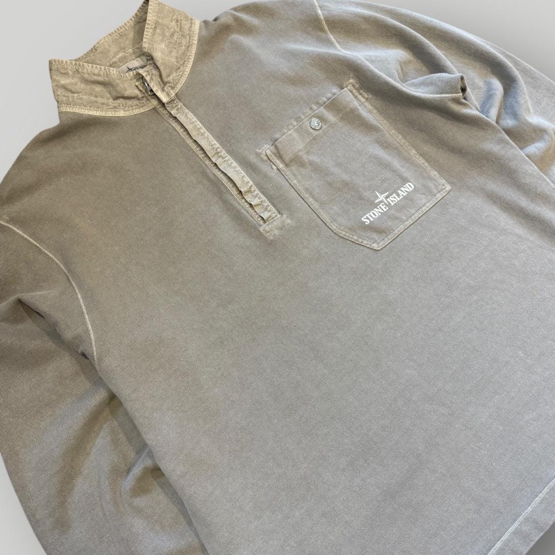 Stone Island Tinto Terra Closed Loop Project Lightweight Sweatshirt Polo L/XL BNWT
