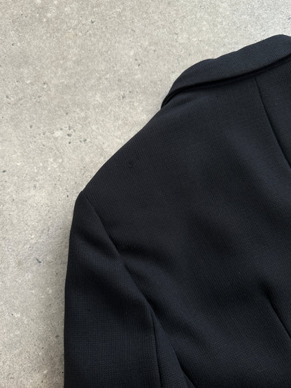 Giorgio Armani Le Collezioni 1990s pure wool single-breasted coat in size S, tailored with classic lapels and a sleek silhouette.